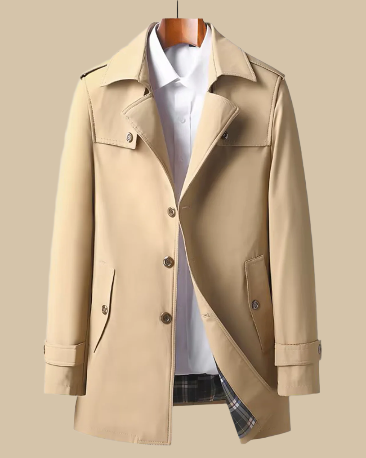 Short length trench coat on sale