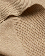 The Aurelius Quarter-Zip Men's Jumper in Beige | Luxury Responsibly-Sourced Knit