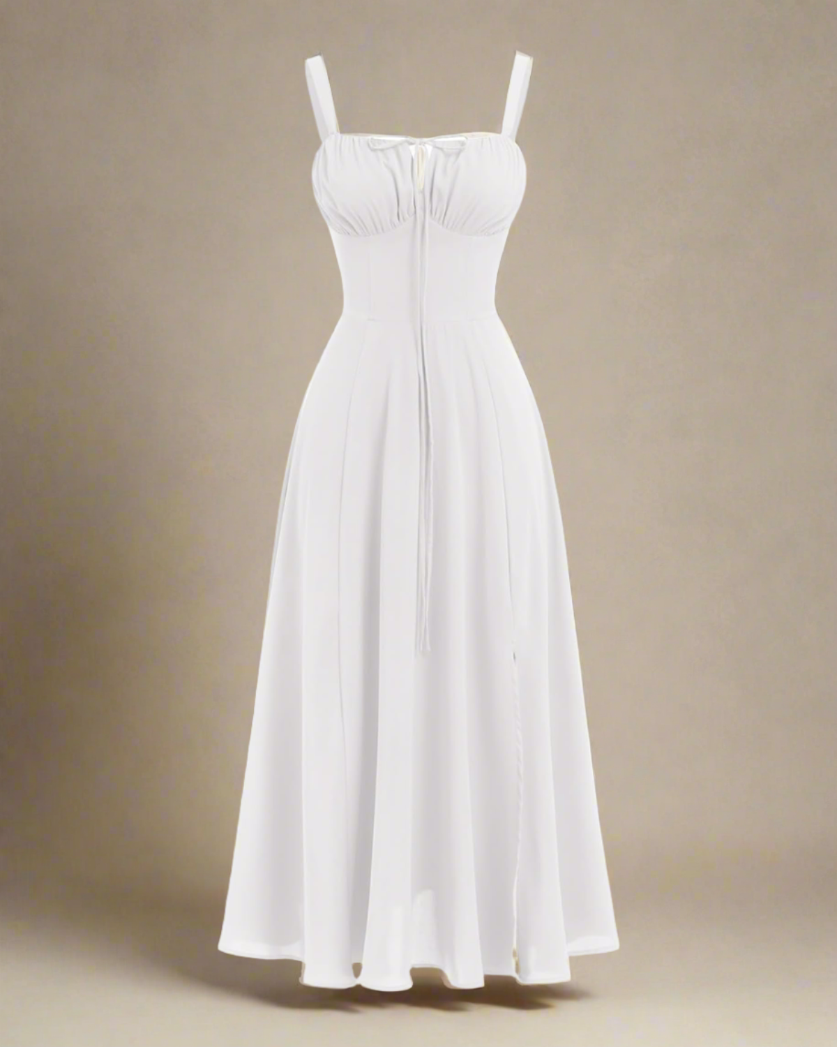 ADKN Heidi White Corset Dress