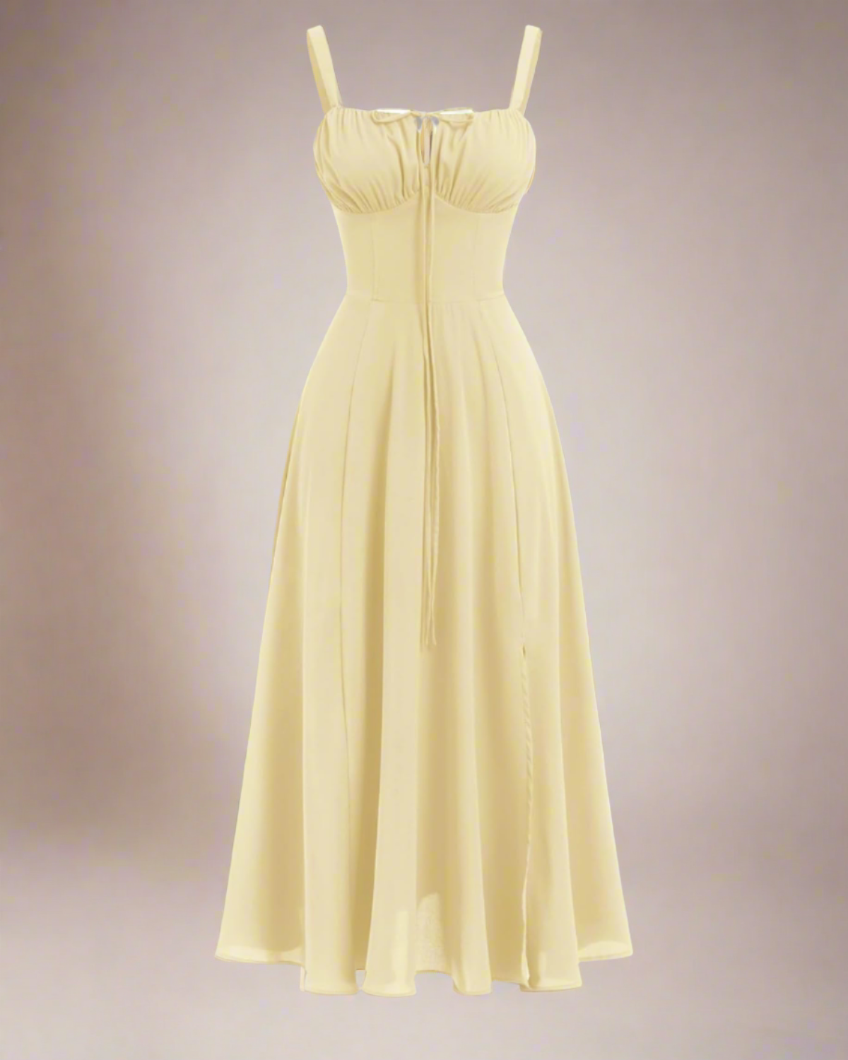 ADKN Heidi Yellow Milkmaid Sun Dress