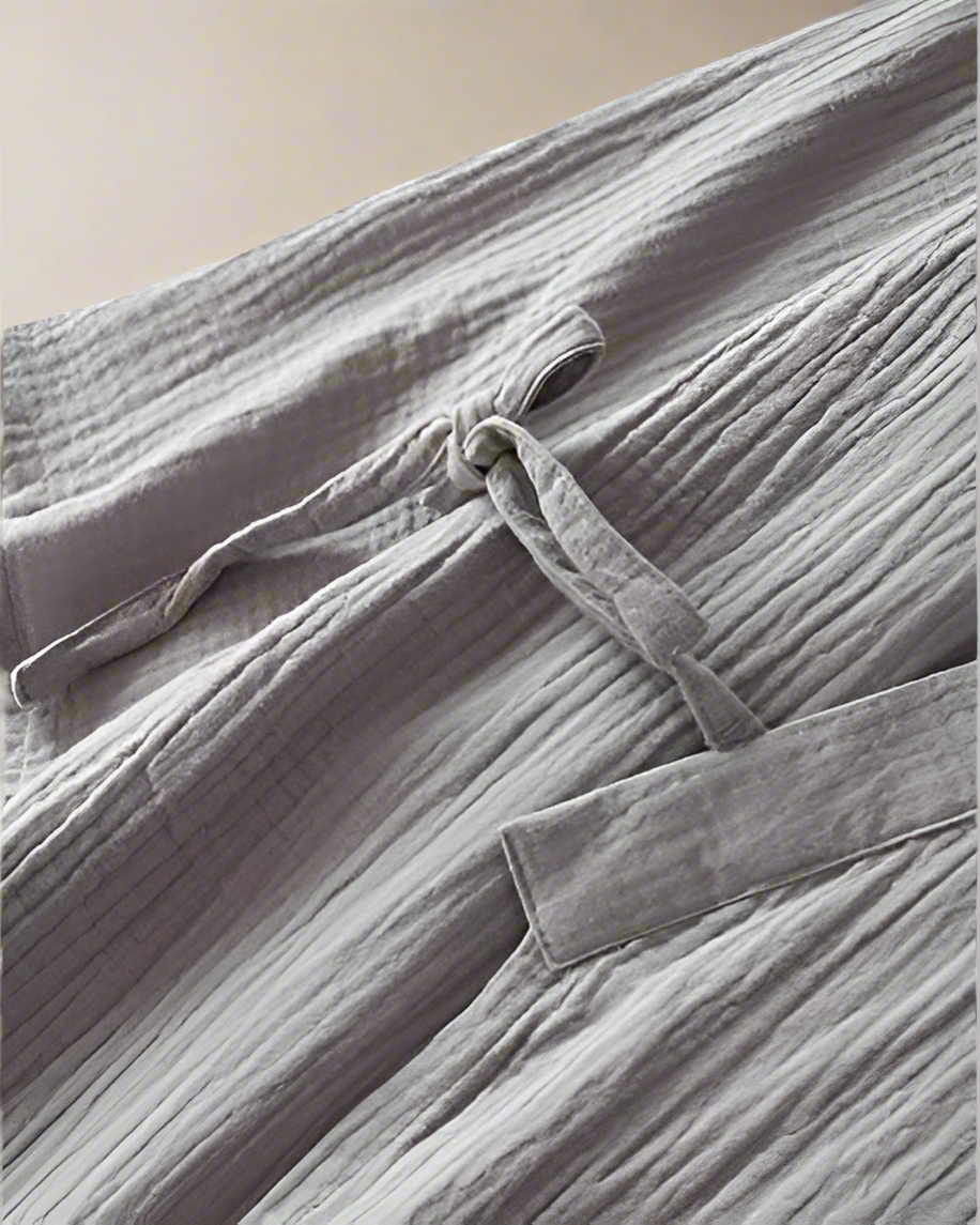 Kimono Dressing Gown - Japanese Inspired Cotton Robe