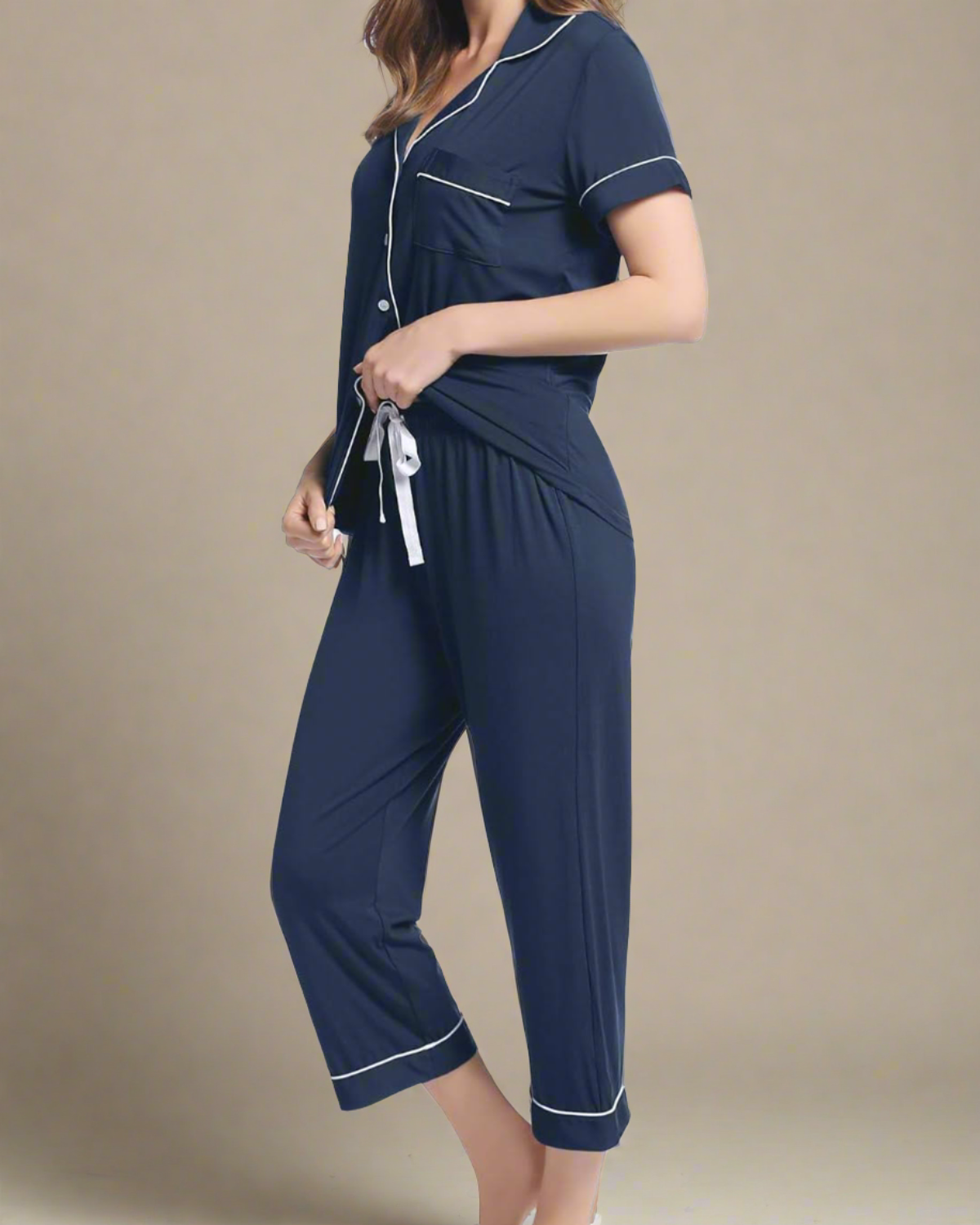 Bamboo Summer Cropped Pyjamas