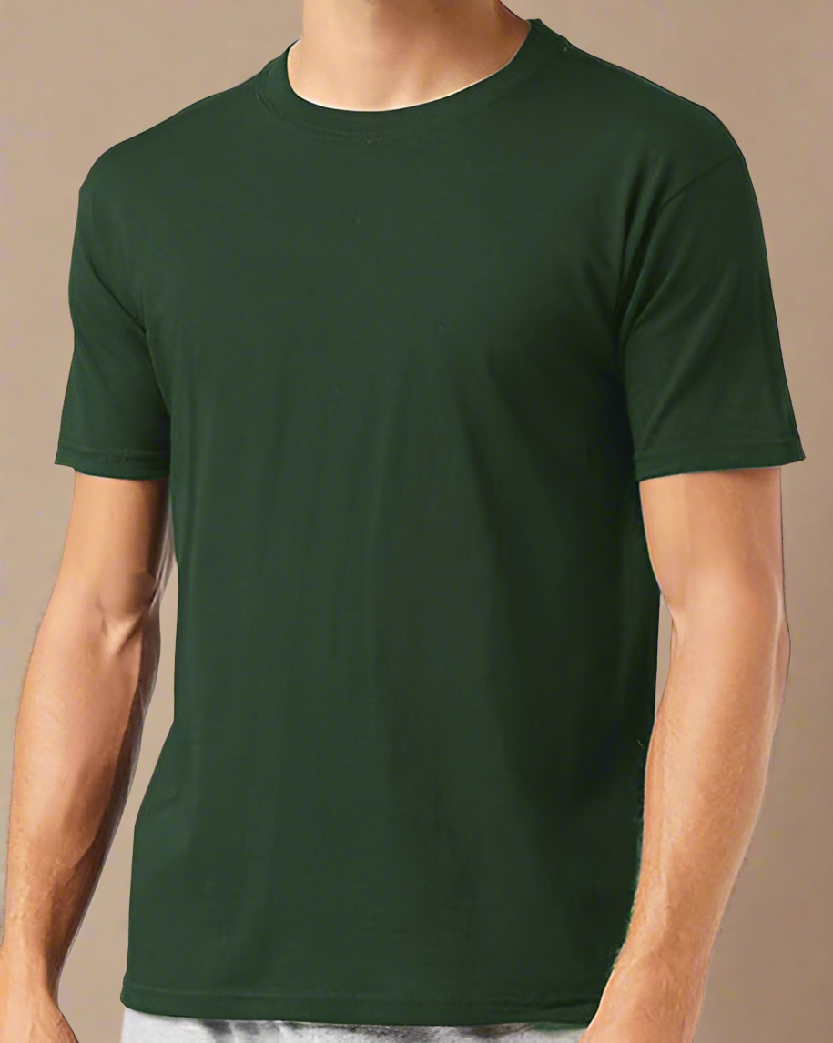 Crewneck Cotton Men's T-Shirt - Recycled Cotton T-shirt for Men