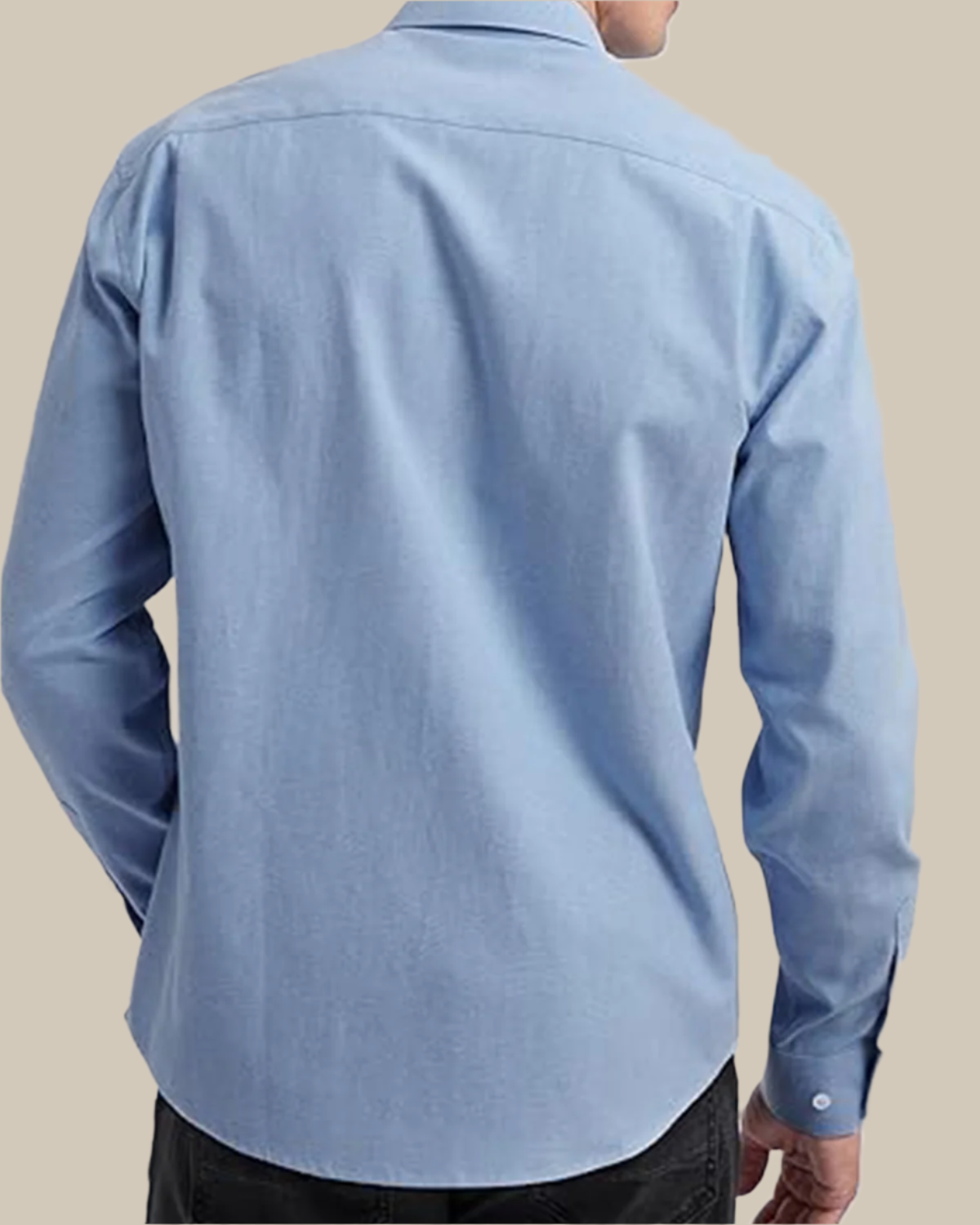 Men Classic Oxford Shirt - Long Sleeve Cotton Button-Down