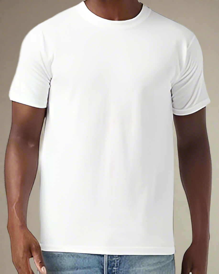 Crewneck Cotton Men's T-Shirt - Recycled Cotton T-shirt for Men