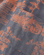 Printed Kimono Cotton Robe