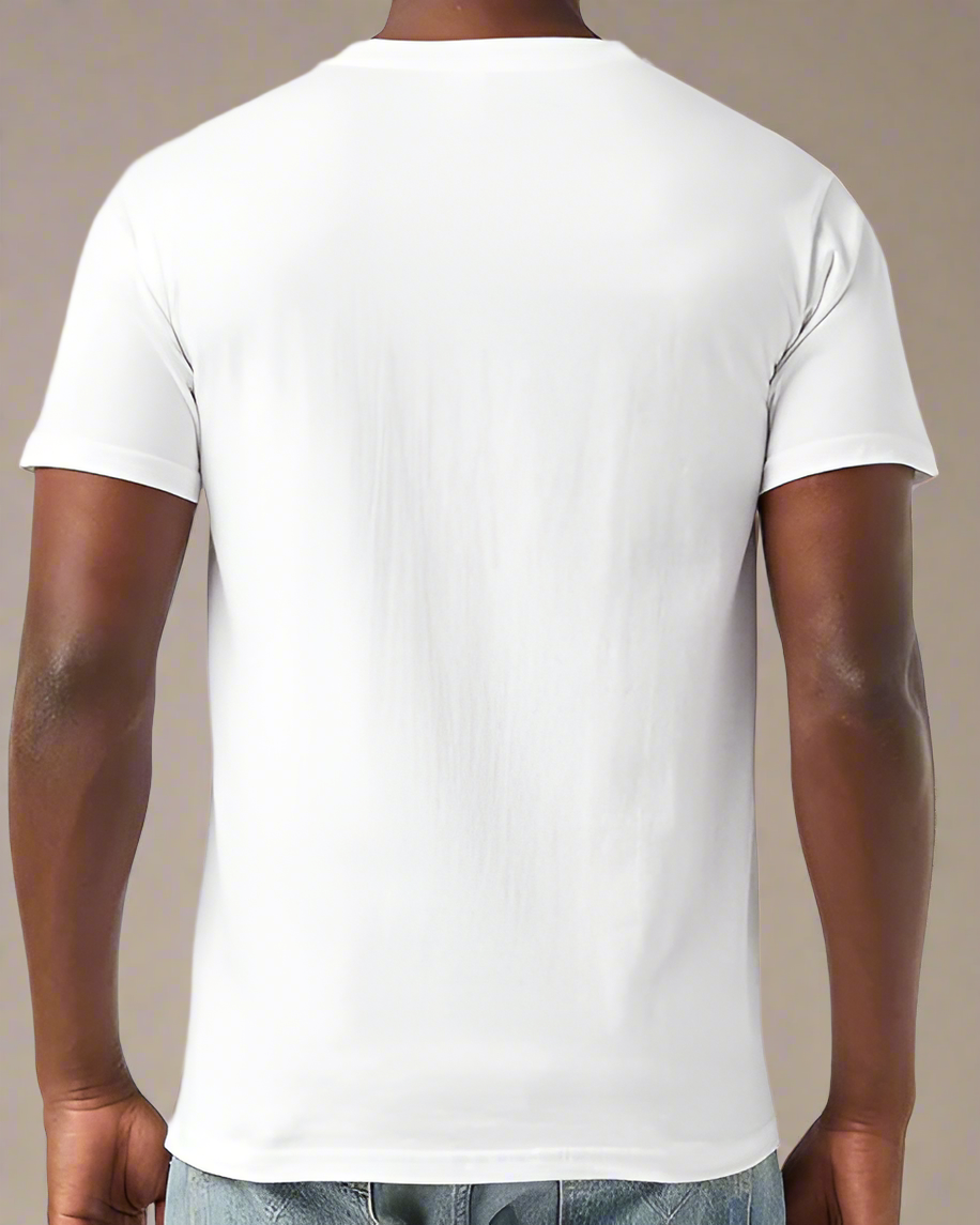 Crewneck Cotton Men's T-Shirt - Recycled Cotton T-shirt for Men