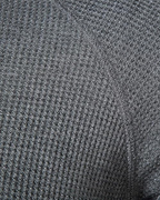 Long Sleeve Henley Top in Waffle Texture