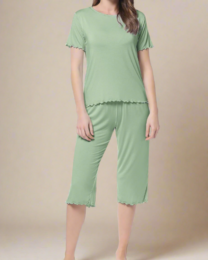 ADKN Bamboo T-shirt and Capri Trousers PJS