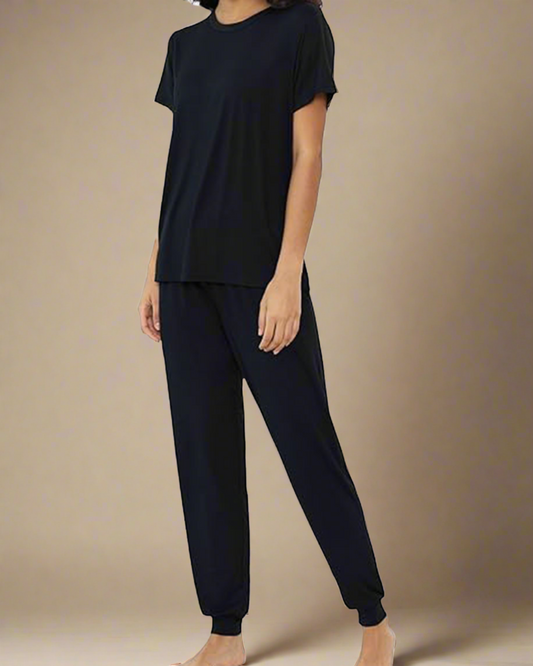 ADKN Bamboo Women Loungewear PJS S / Black