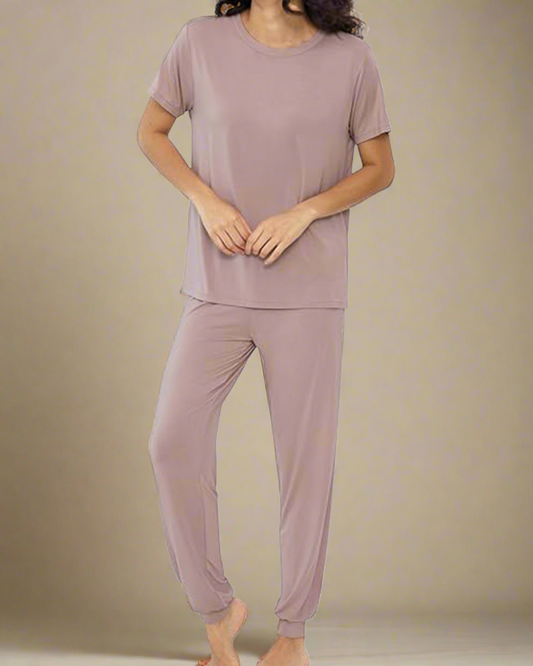 ADKN Bamboo Women Loungewear PJS S / Blush Pink