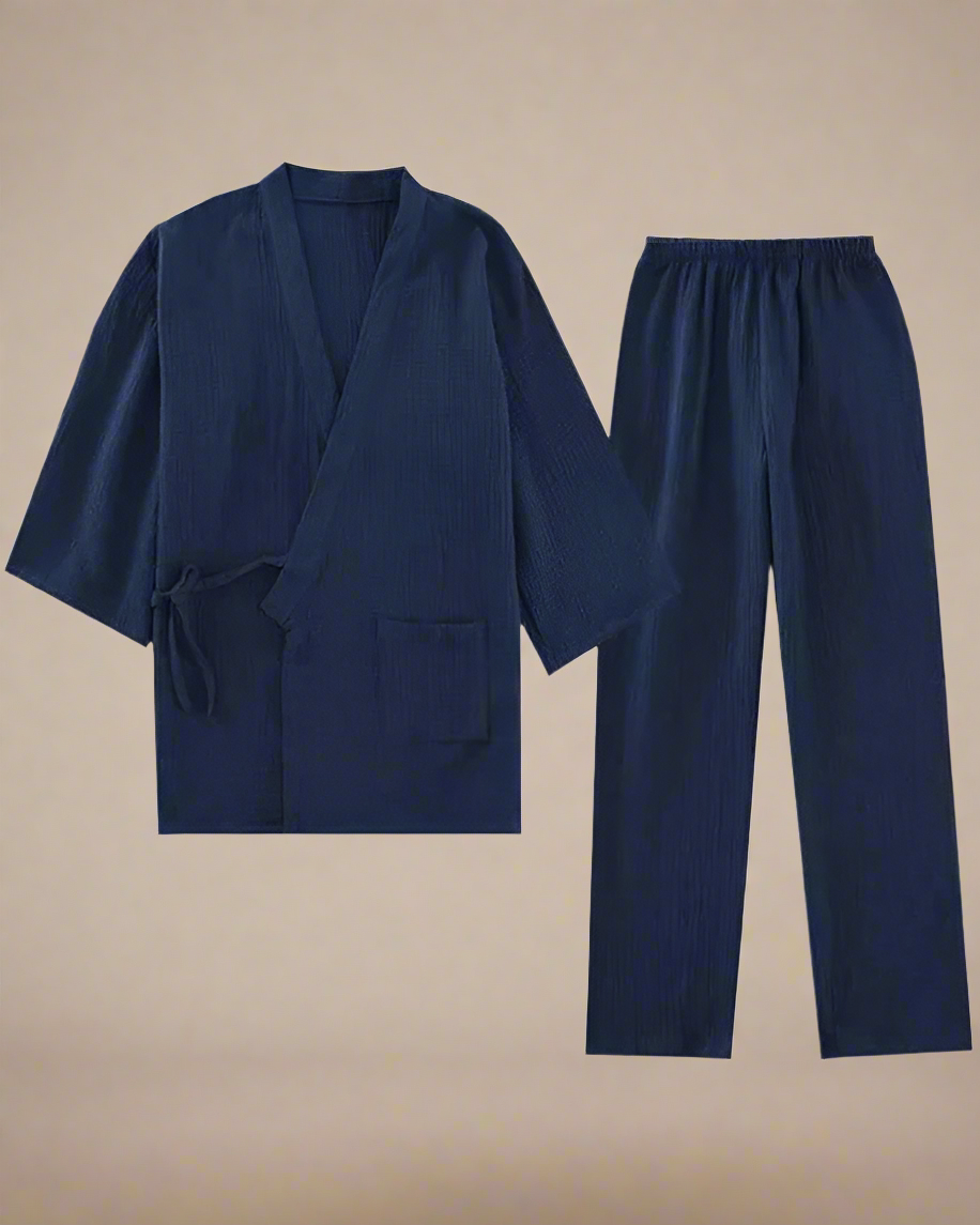 ADKN_Japanese_Samue_Cotton_Loungewear_Set_in_Navy_Blue