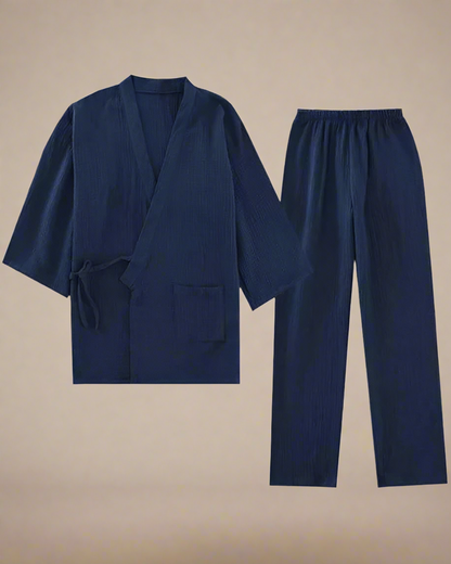 ADKN_Japanese_Samue_Cotton_Loungewear_Set_in_Navy_Blue