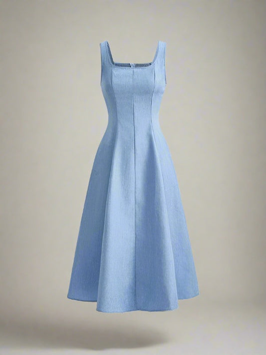 Alice A-Line Blue Casual Dress