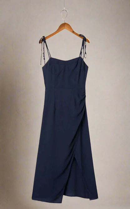 ADKN Ophelia Strappy Navy Midi Dress