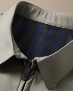 Men’s Recycled Shower Resistant Harrington Jacket – Smart Casual Zip Jacket