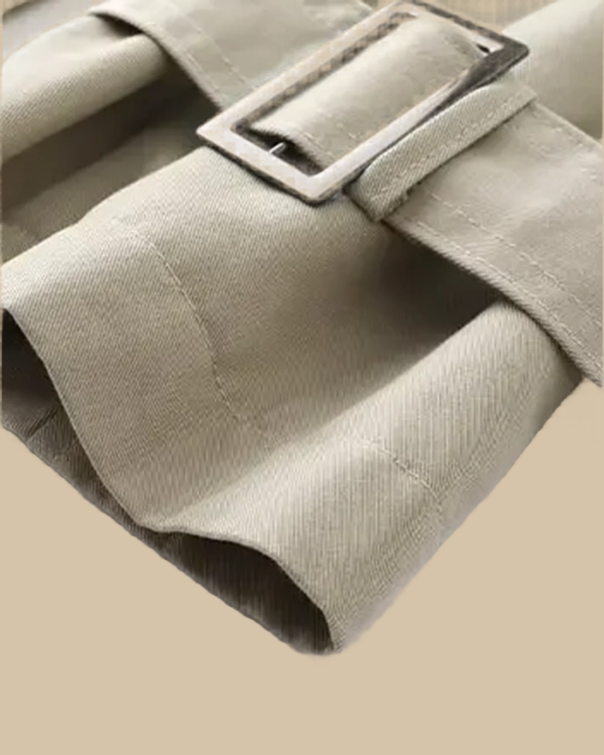 Recycled Classic Men Double Breasted Long Trench Coat