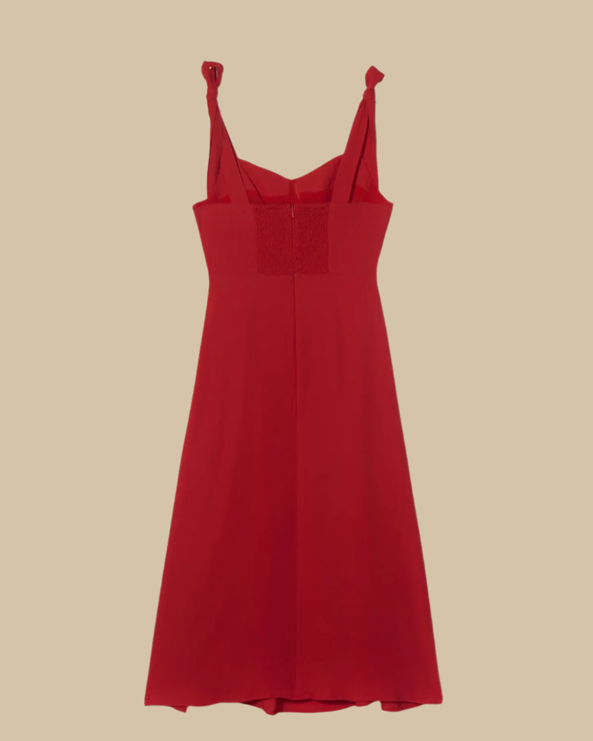 Scarlett Red Midi Sweetheart Dress