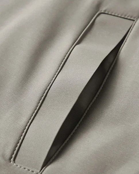 Men’s Recycled Shower Resistant Harrington Jacket – Smart Casual Zip Jacket