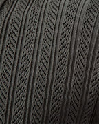 Onyx Forest Green Slate Men’s Ribbed Quarter-Zip – Sustainable Viscose Knit Polo