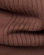 Orbis Ribbed Knit Polo – Earth Terracotta