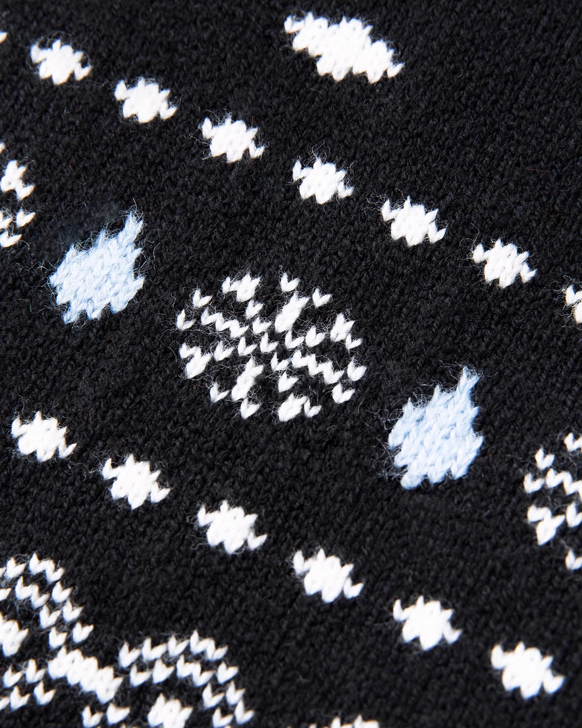 Aurora Women's Black Fair Isle Cardigan | Organic Cotton Blend Knit