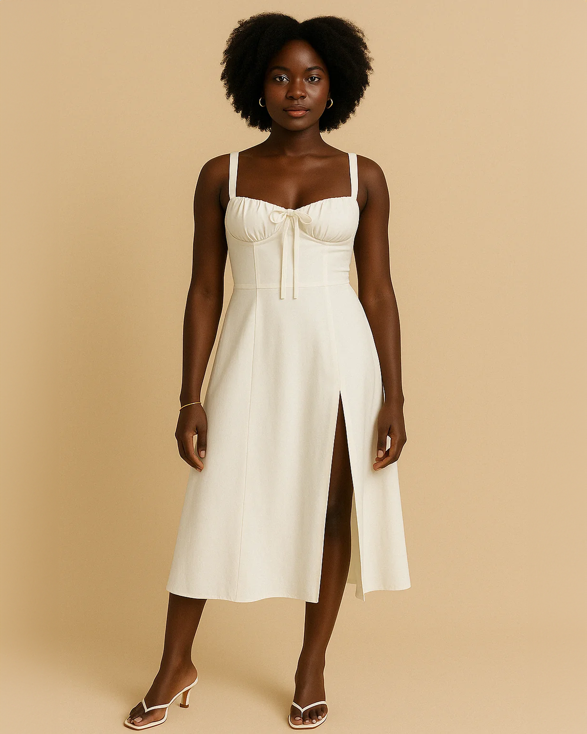 Heidi White Corset Dress