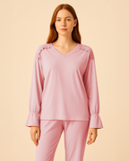 Womens Pink Pjs from Bamboo Organic Cotton