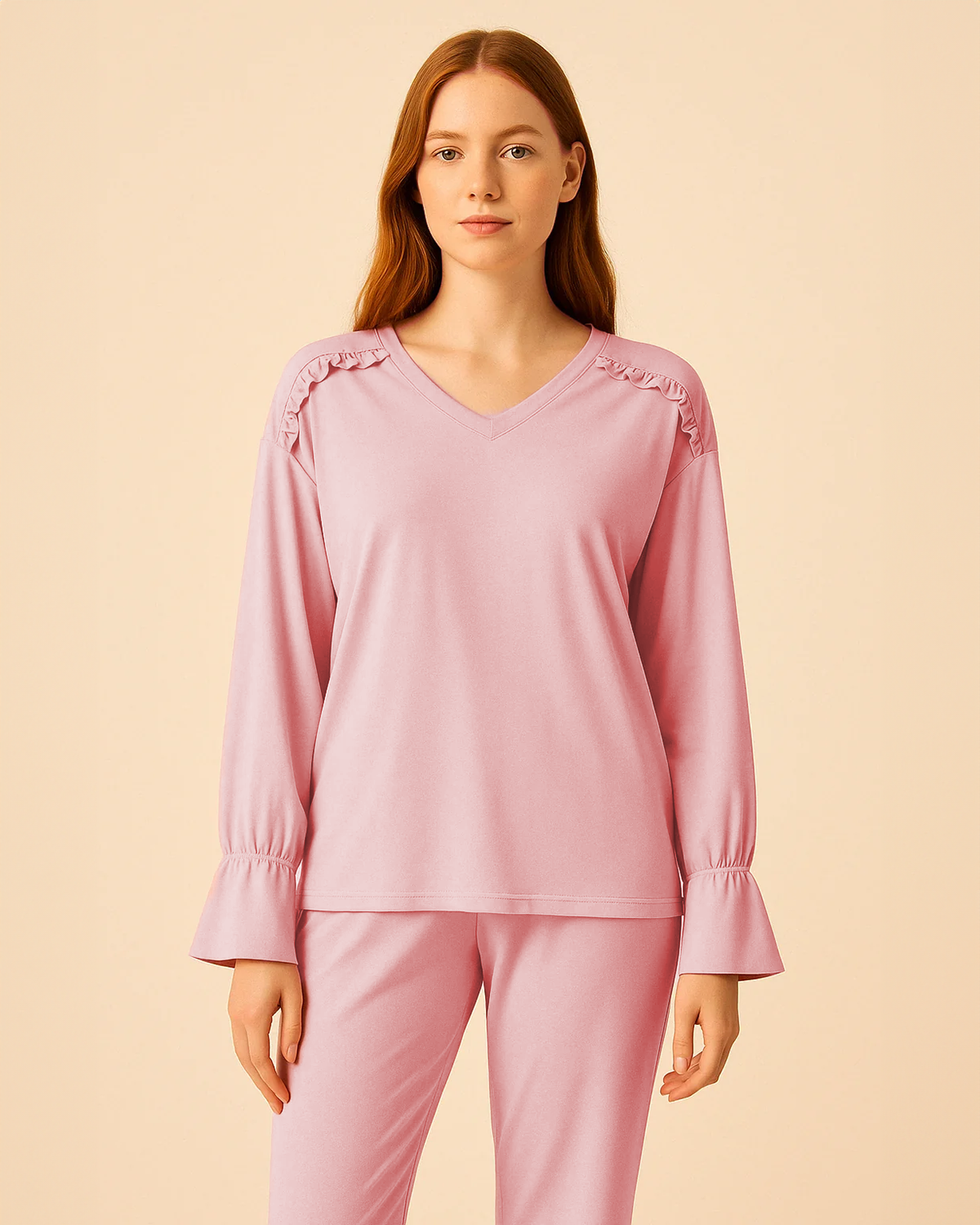 Womens Pink Pjs from Bamboo Organic Cotton