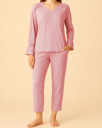 Womens Pink Pjs from Bamboo Organic Cotton