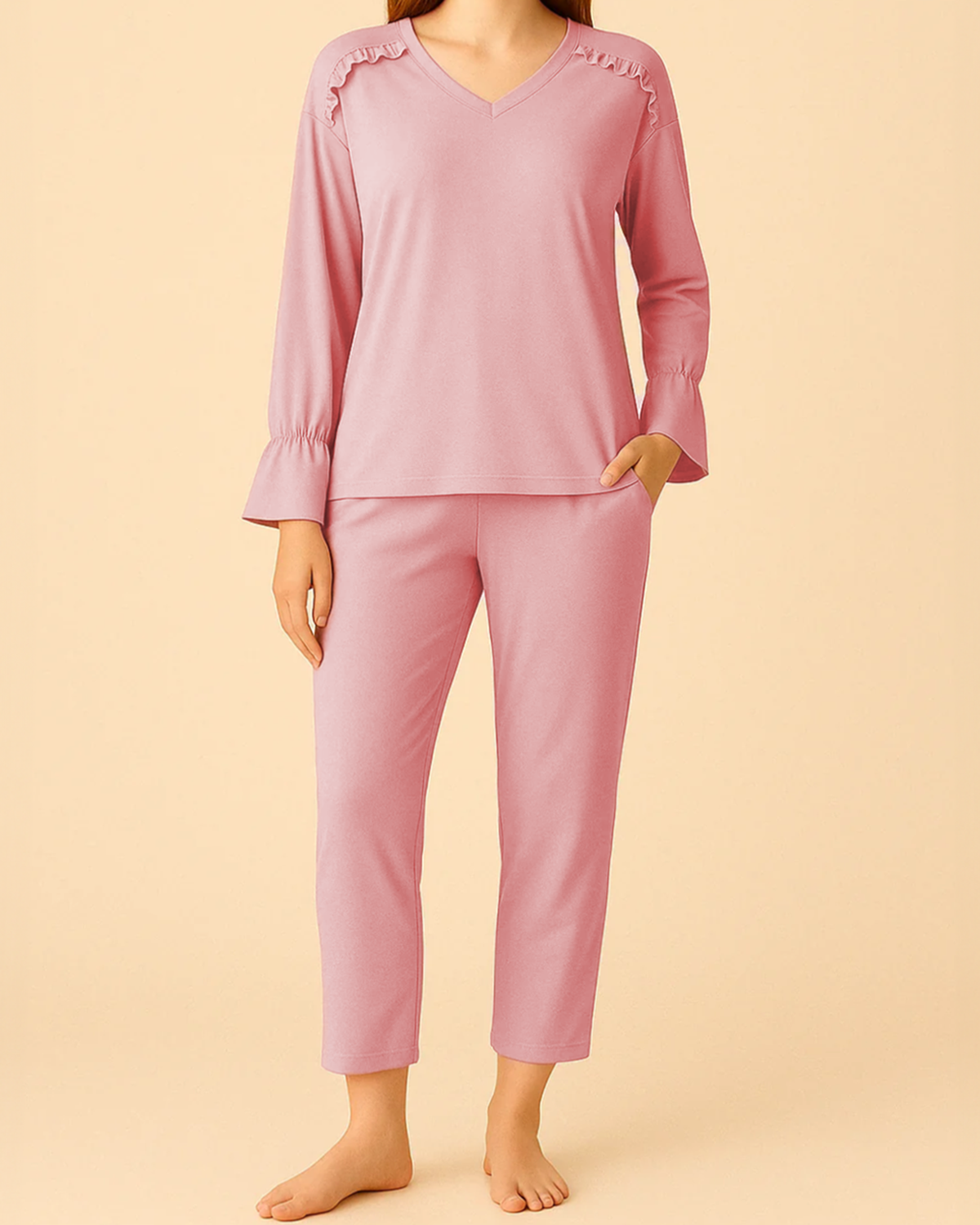 Womens Pink Pjs from Bamboo Organic Cotton