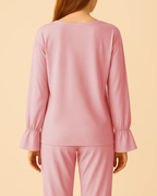 Womens Pink Pjs from Bamboo Organic Cotton