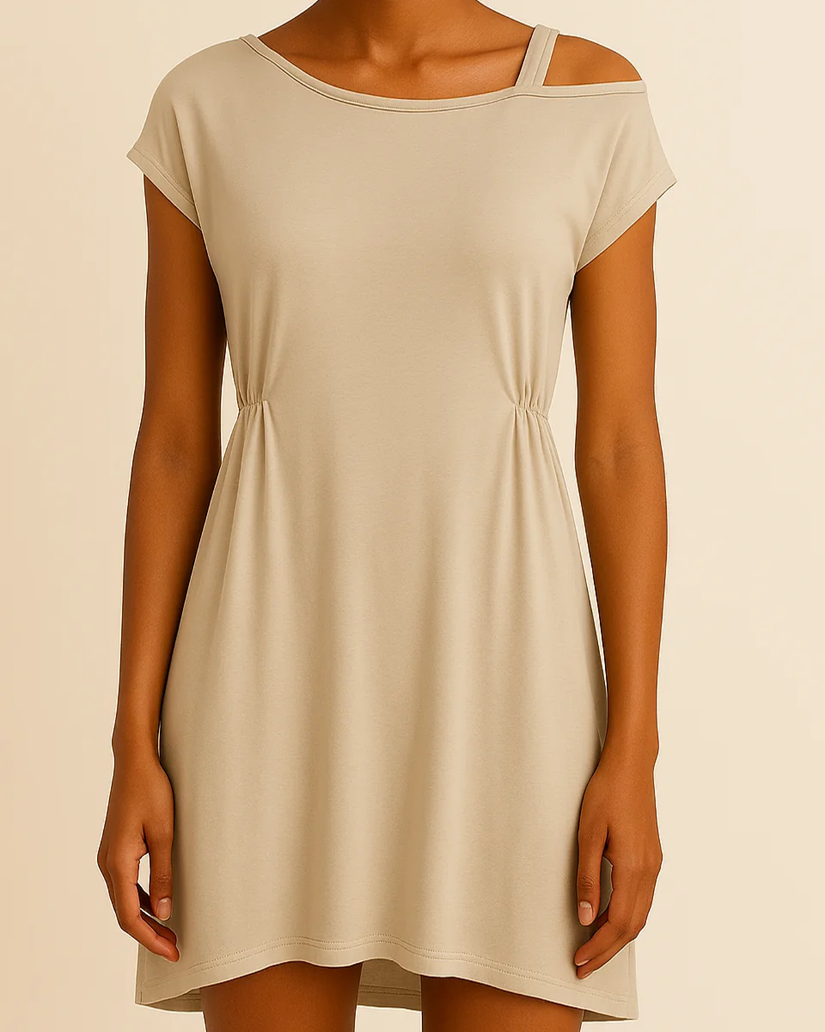 Bamboo Women Loungewear - Slip Dress in Beige