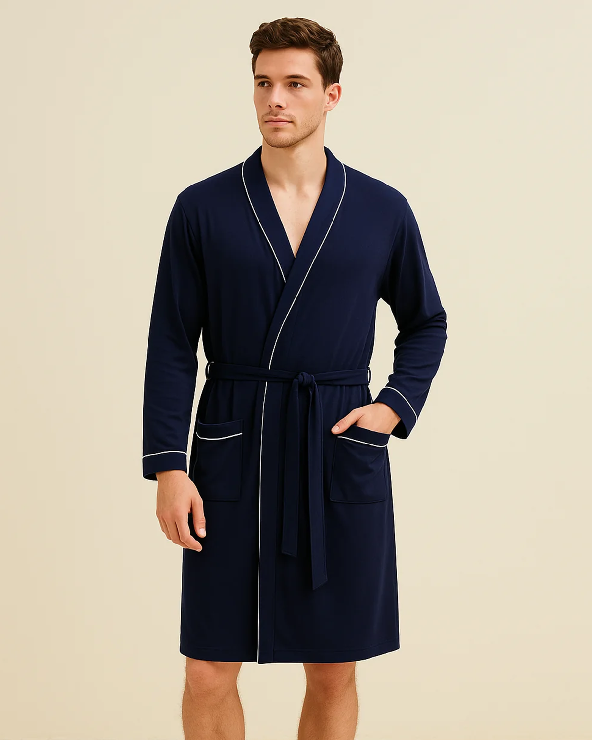 Mens Bamboo Robe - Mens Loungewear Dressing Gown