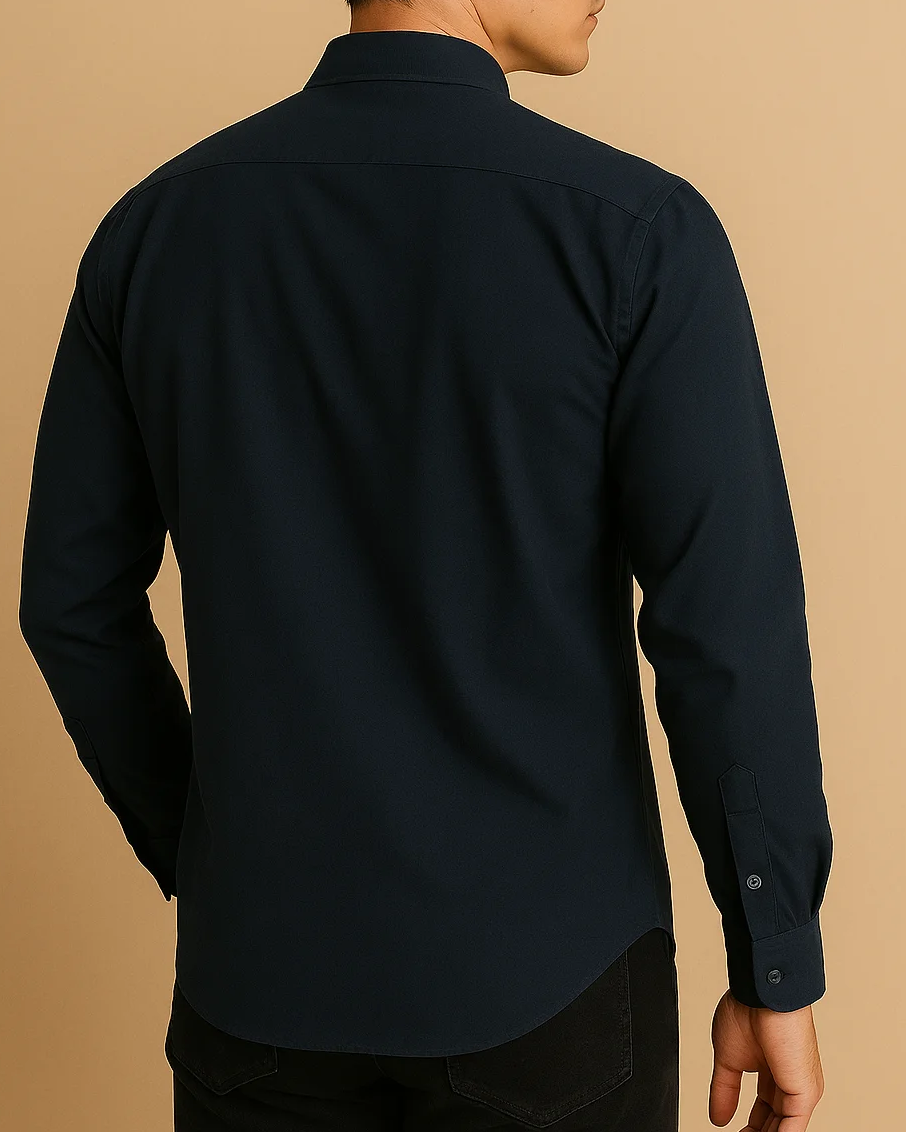 Men Classic Oxford Shirt - Long Sleeve Cotton Button-Down