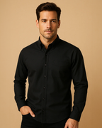 Men Classic Oxford Shirt - Long Sleeve Cotton Button-Down