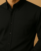 Men Classic Oxford Shirt - Long Sleeve Cotton Button-Down