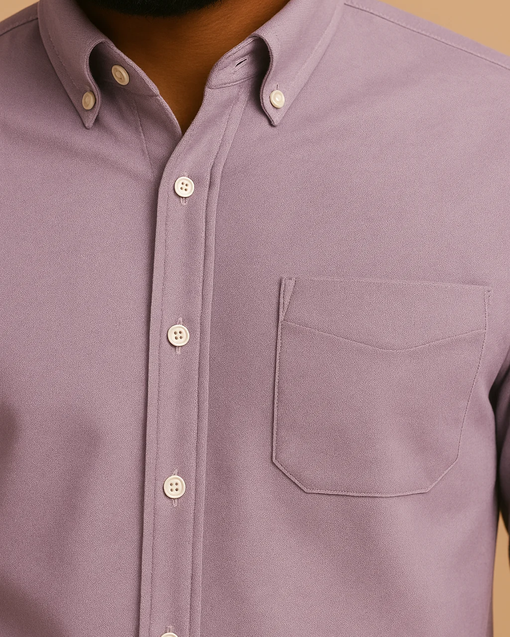 Men Classic Oxford Shirt - Long Sleeve Cotton Button-Down