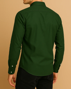 Men Classic Oxford Shirt - Long Sleeve Cotton Button-Down