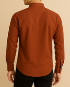 Men Classic Oxford Shirt - Long Sleeve Cotton Button-Down