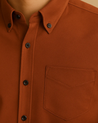 Men Classic Oxford Shirt - Long Sleeve Cotton Button-Down