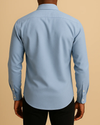 Men Classic Oxford Shirt - Long Sleeve Cotton Button-Down