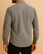 Men Classic Oxford Shirt - Long Sleeve Cotton Button-Down