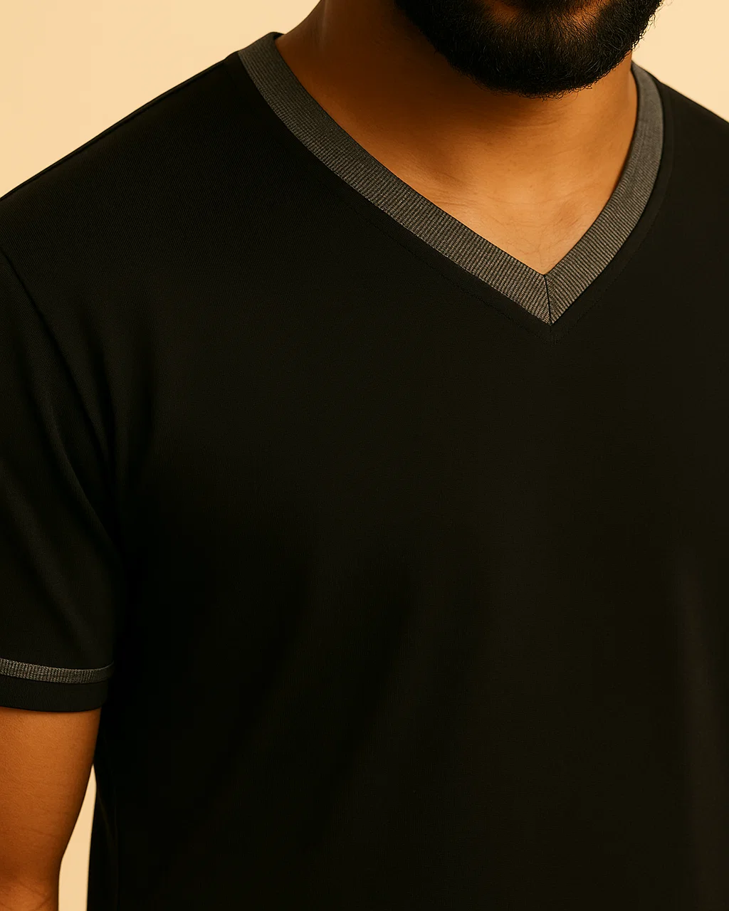 Men V-Neck T-shirt and Shorts Pyjamas