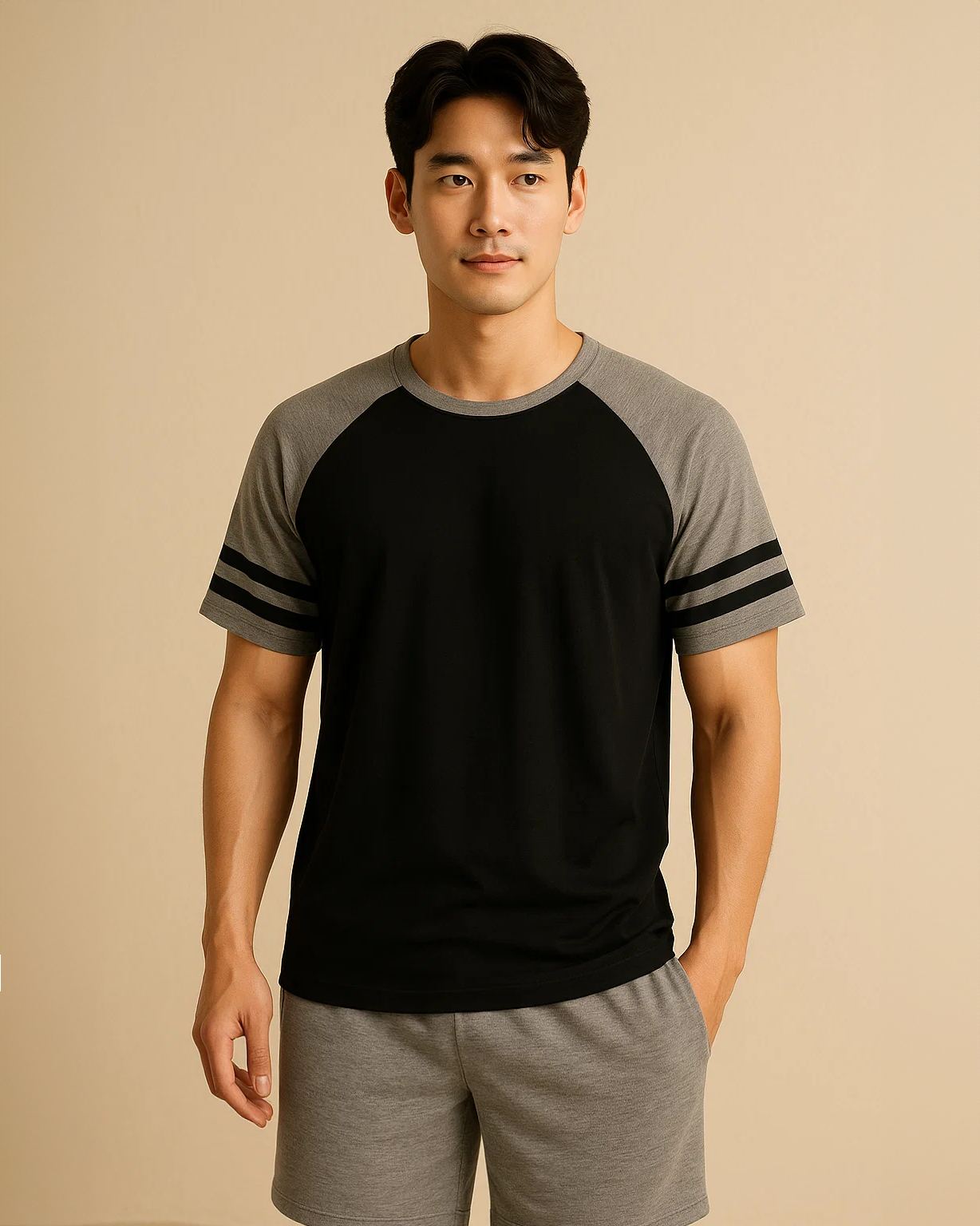 Men Raglan T-shirt and Shorts PJS