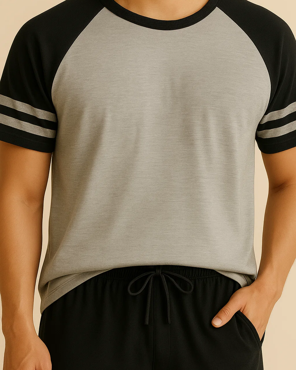 Men Raglan T-shirt and Shorts PJS