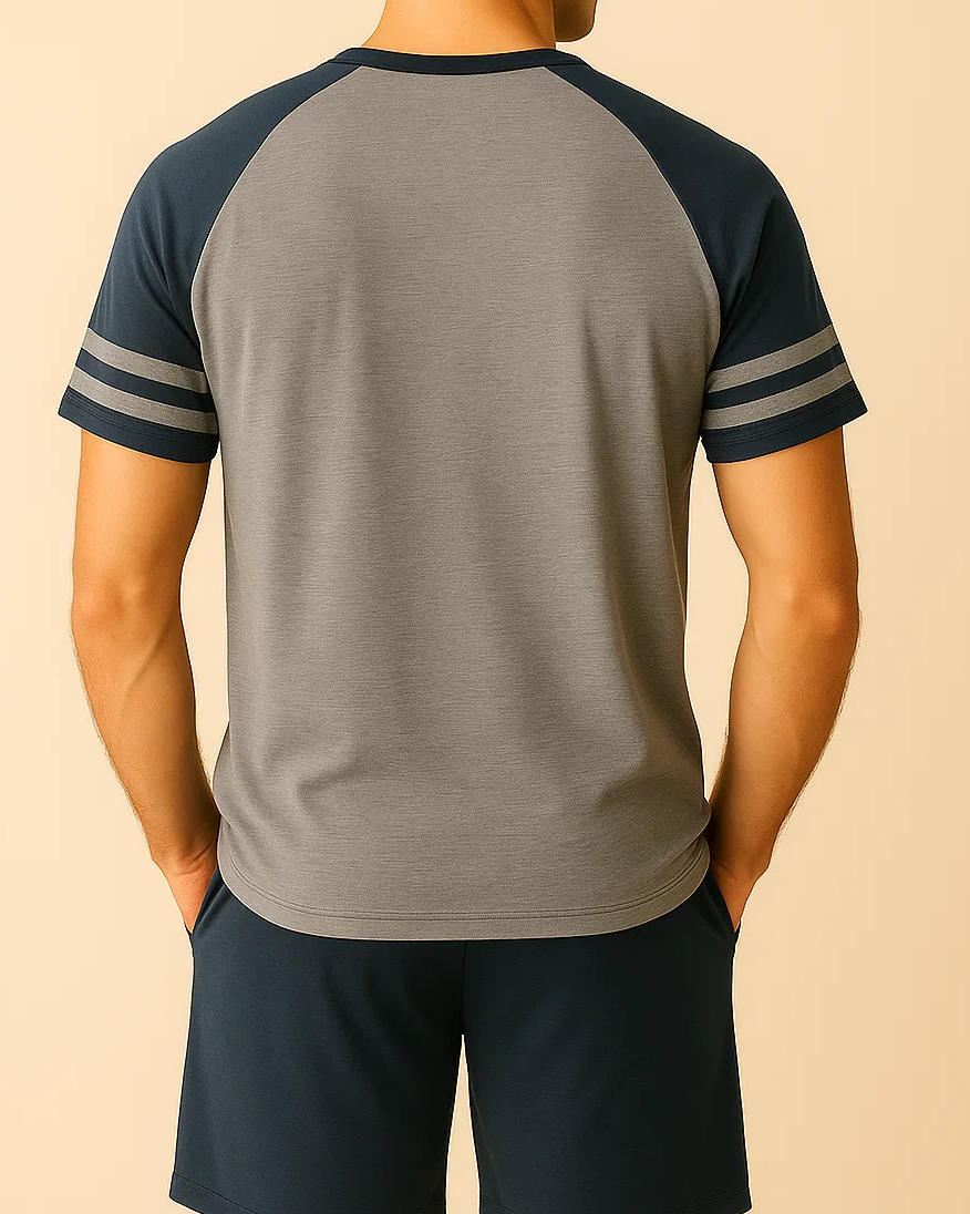 Men Raglan T-shirt and Shorts PJS