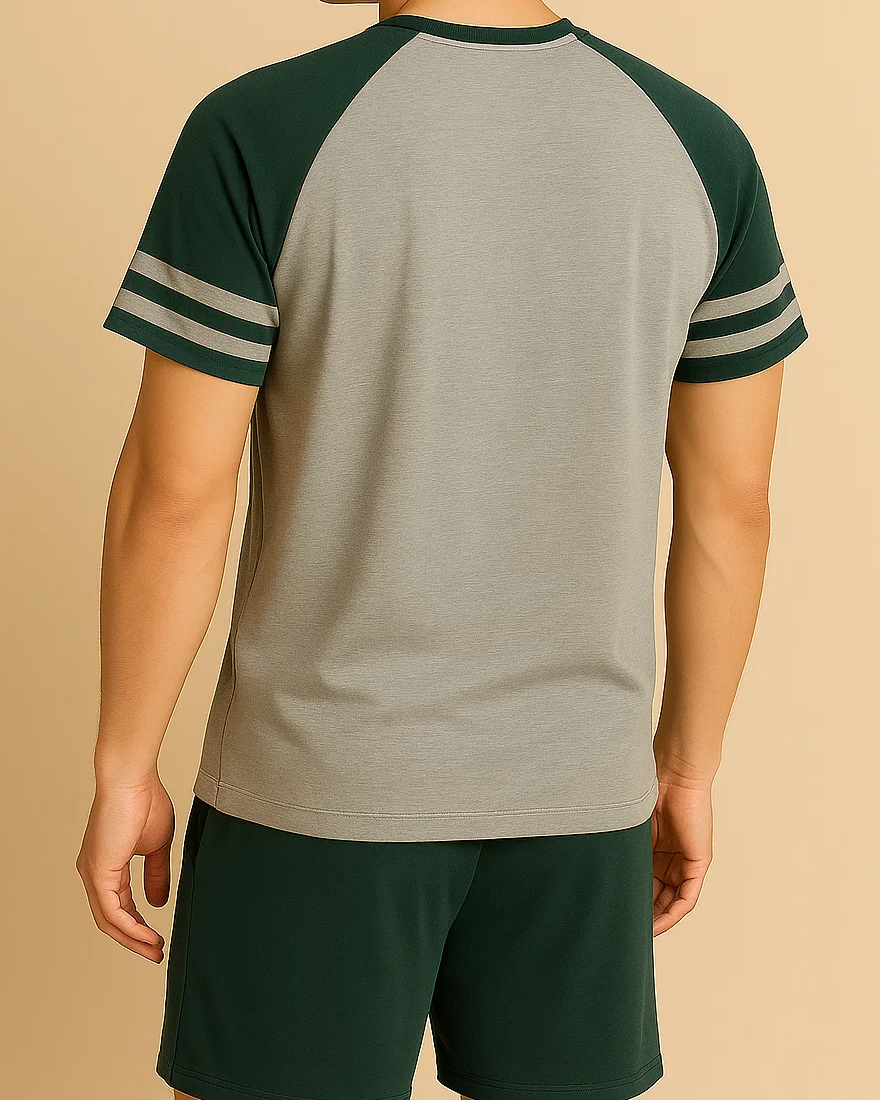 Men Raglan T-shirt and Shorts PJS