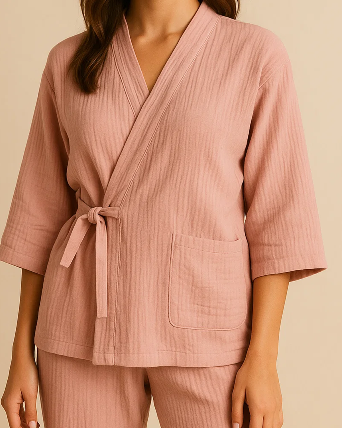 Samue Organic Cotton & Linen Loungewear Set - Unisex Japanese Inspired Loungewear Set