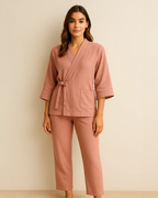 Samue Organic Cotton & Linen Unisex Loungewear Set - Japanese Inspired Loungewear Set